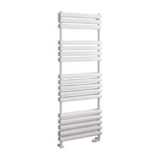 Eastbrook Tunstall Double Designer Heated Towel Rail - Matt White - Image 10