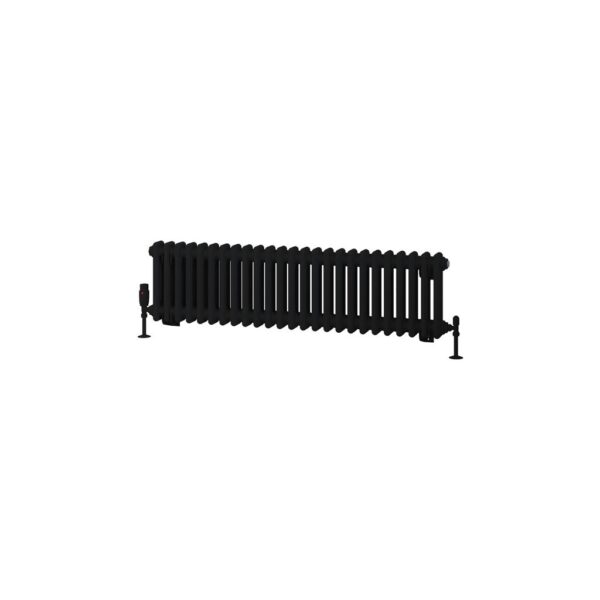 Eastbrook Rivassa 2 Column Designer Radiator - Matt Black