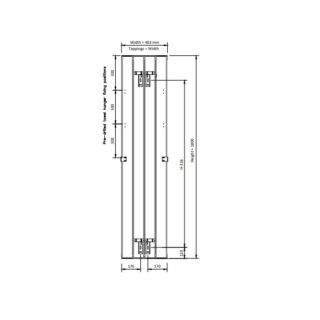 Eastbrook Vesima Aluminium Designer Radiator - Matt Black - Image 19