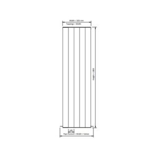 Eastbrook Vesima Aluminium Designer Radiator - Matt Black - Image 20