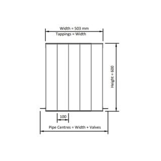 Eastbrook Vesima Aluminium Designer Radiator - Matt Black - Image 3