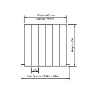 Eastbrook Vesima Aluminium Designer Radiator - Matt Black - Image 13