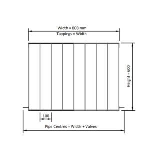 Eastbrook Vesima Aluminium Designer Radiator - Matt Black - Image 14