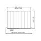 Eastbrook Vesima Aluminium Designer Radiator - Matt Black - Image 14