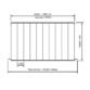 Eastbrook Vesima Aluminium Designer Radiator - Matt Black - Image 15