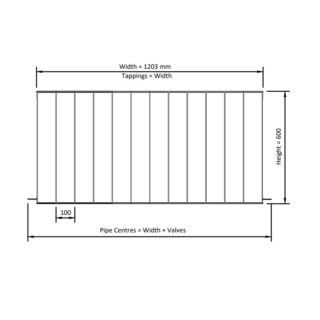 Eastbrook Vesima Aluminium Designer Radiator - Matt Black - Image 16