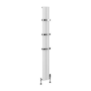 Eastbrook Berlini Aluminium Single Designer Radiator - Matt White - Image 4