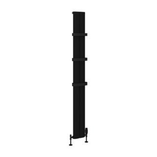 Eastbrook Berlini Aluminium Single Designer Radiator - Matt Black - Image 4