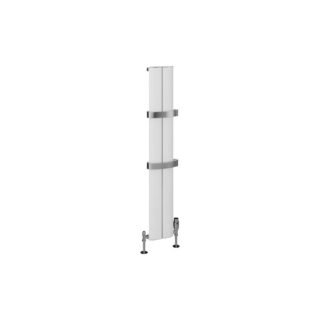 Eastbrook Berlini Aluminium Single Designer Radiator - Matt White - Image 2