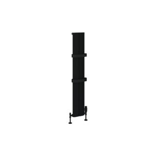 Eastbrook Berlini Aluminium Single Designer Radiator - Matt Black - Image 2
