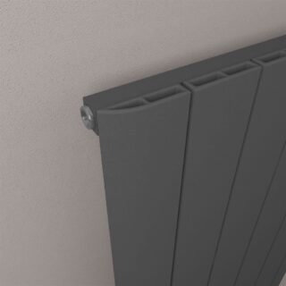 Eastbrook Peretti Aluminium Designer Radiator - Matt Anthracite - Image 3