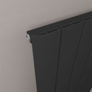 Eastbrook Peretti Aluminium Designer Radiator - Matt Black - Image 3