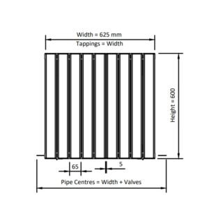 Eastbrook Hadleigh Aluminium Designer Radiator - Matt Black - Image 19