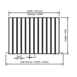 Eastbrook Hadleigh Aluminium Designer Radiator - Matt Black - Image 20