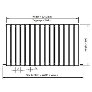 Eastbrook Hadleigh Aluminium Designer Radiator - Matt Black - Image 21