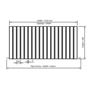 Eastbrook Hadleigh Aluminium Designer Radiator - Matt Black - Image 22