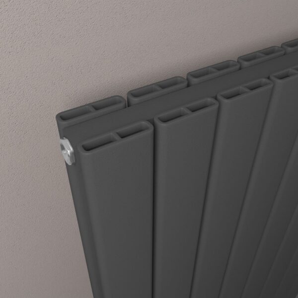 Eastbrook Hadleigh Aluminium Designer Radiator - Matt Anthracite - Image 3