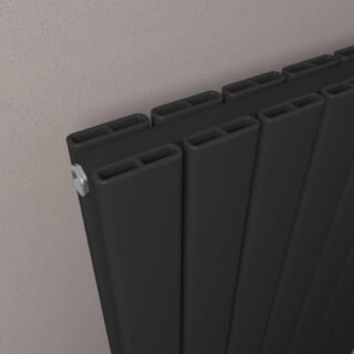 Eastbrook Hadleigh Aluminium Designer Radiator - Matt Black - Image 18