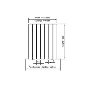 Eastbrook Sandhurst Aluminium Designer Radiator - Matt Anthracite - Image 4
