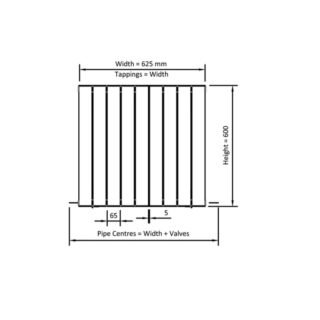 Eastbrook Sandhurst Aluminium Designer Radiator - Matt Anthracite - Image 13