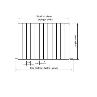 Eastbrook Sandhurst Aluminium Designer Radiator - Matt Anthracite - Image 14
