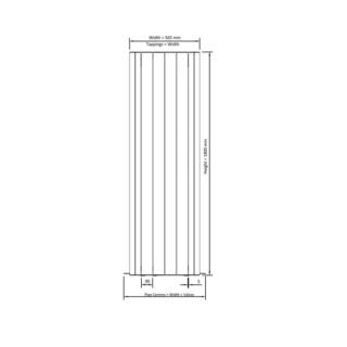 Eastbrook Peretti Aluminium Designer Radiator - Matt Anthracite - Image 23