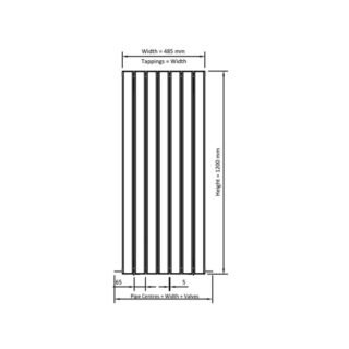 Eastbrook Hadleigh Aluminium Designer Radiator - Matt Black - Image 26