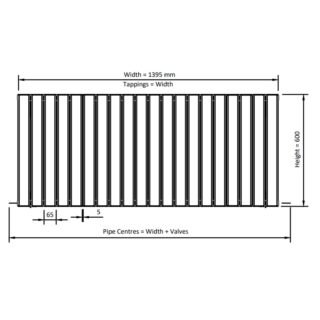 Eastbrook Hadleigh Aluminium Designer Radiator - Matt Black - Image 23