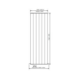 Eastbrook Vesima Aluminium Designer Radiator - Matt Black - Image 21