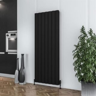 Eastbrook Guardia Aluminium Designer Radiator - Matt Black - Image 2