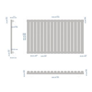 Eastbrook Tunstall Designer Radiator - Matt White - Image 13