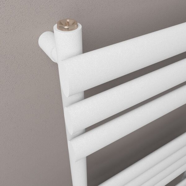 Eastbrook Tunstall Designer Heated Towel Rail - Matt White - Image 11