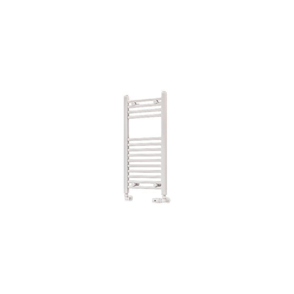 Eastbrook Wingrave Straight Heated Towel Rail – Matt White - 800mm x 400mm
