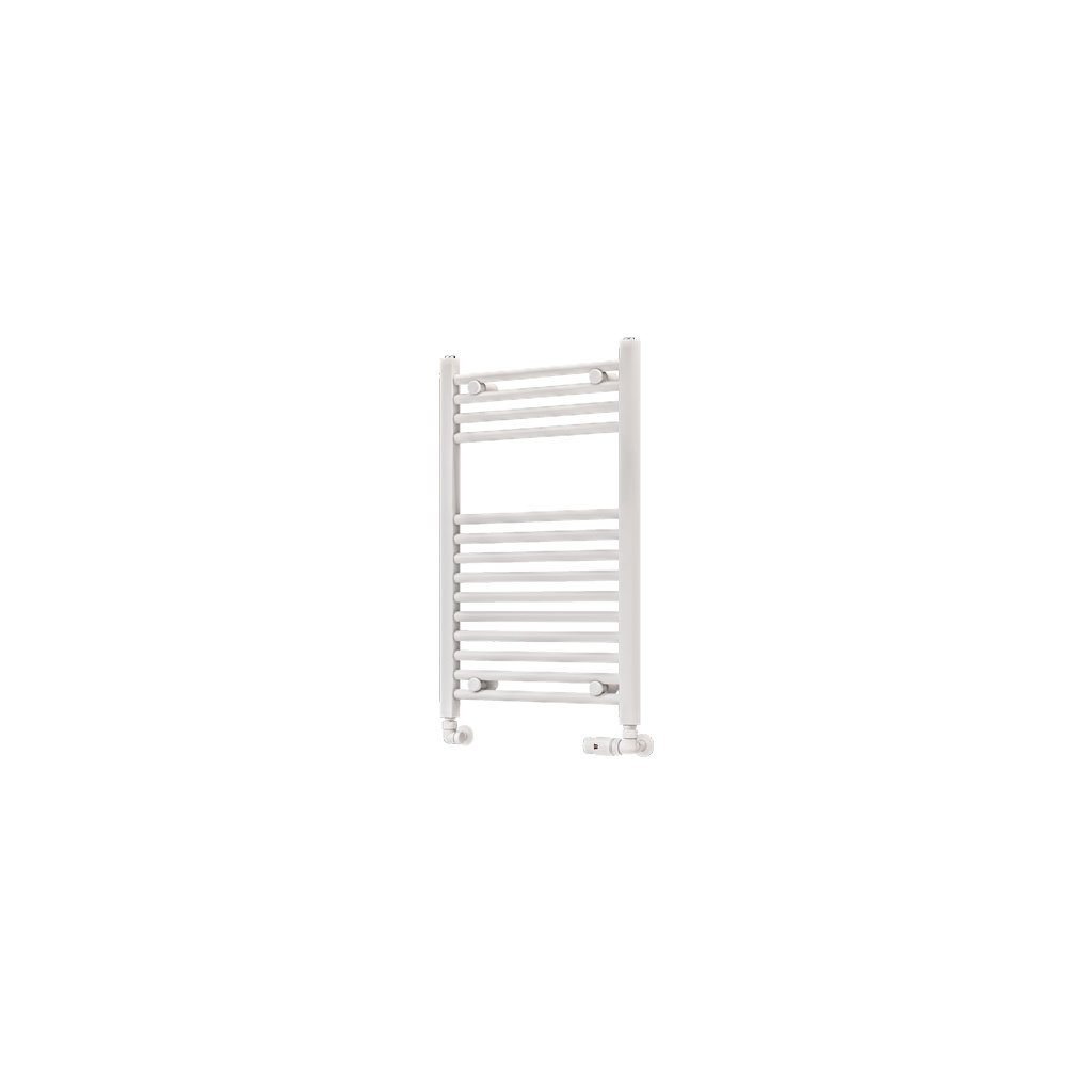 Eastbrook Wingrave Straight Heated Towel Rail – Matt White - 800mm x 500mm
