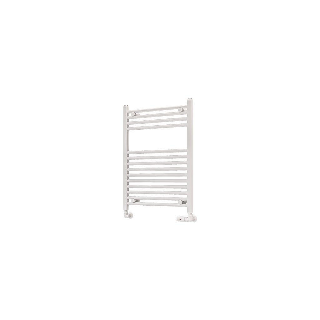 Eastbrook Wingrave Straight Heated Towel Rail – Matt White - 800mm x 600mm