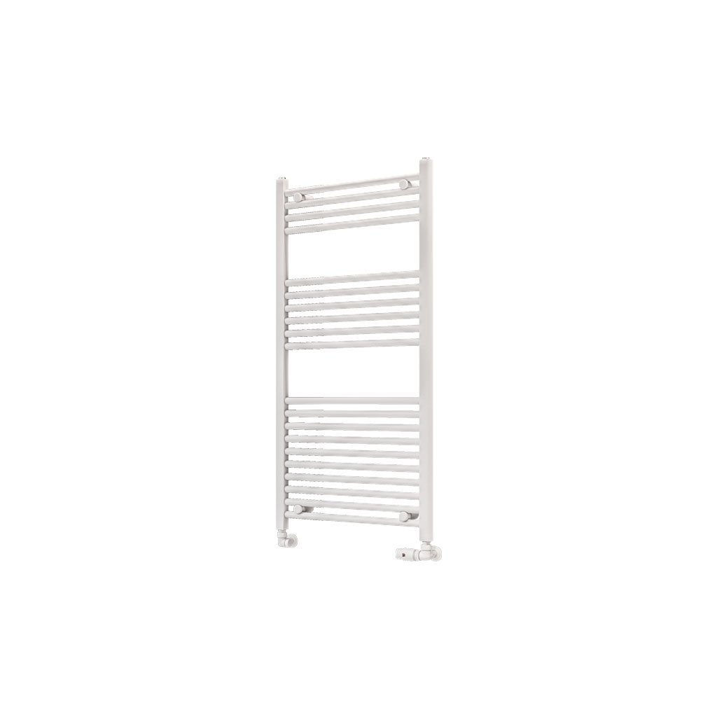 Eastbrook Wingrave Straight Heated Towel Rail – Matt White - 1200mm x 600mm