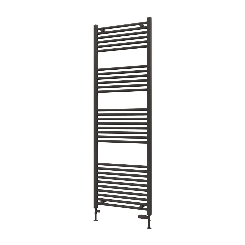 Eastbrook Wingrave Straight Heated Towel Rail – Matt Anthracite - 1800mm x 600mm