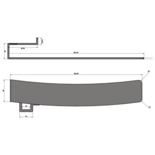 Eastbrook Rowsham Towel Hanger - Chrome - Image 2