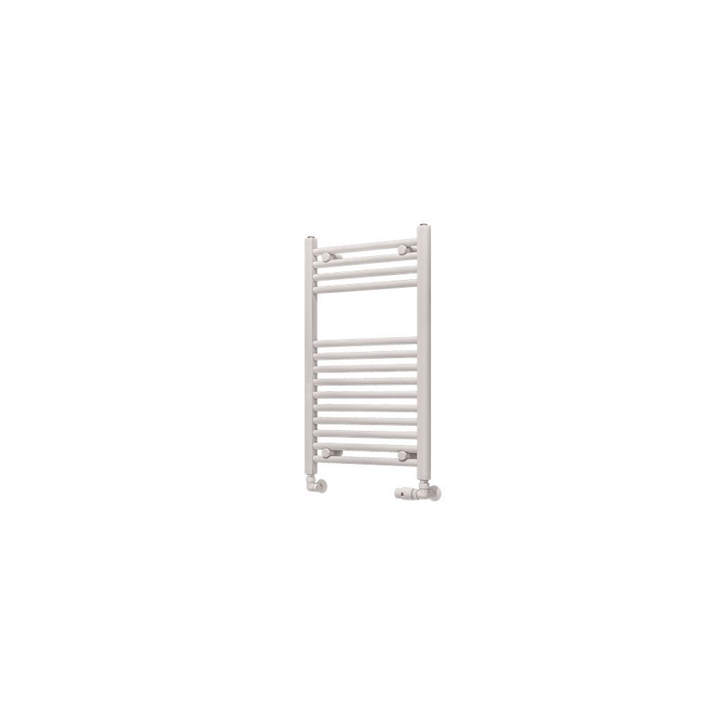 Eastbrook Wingrave Straight Heated Towel Rail – Gloss White - 800mm x 500mm