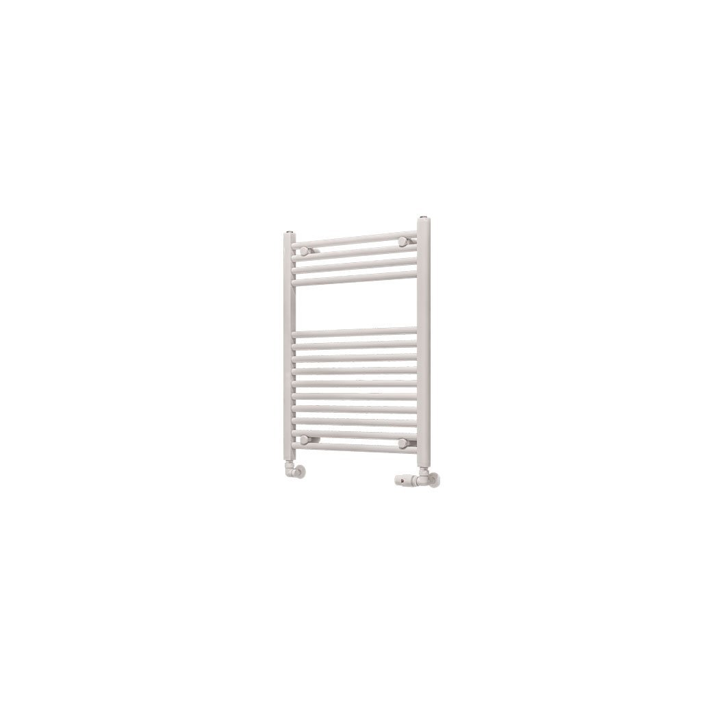 Eastbrook Wingrave Straight Heated Towel Rail – Gloss White - 800mm x 600mm