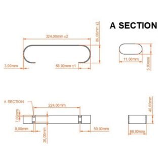Eastbrook Malmesbury Standard Towel Hanger - Matt White - Image 8