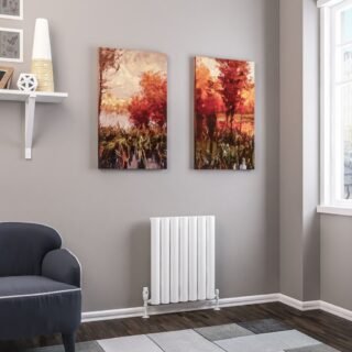 Eastbrook Kelmscott Aluminium Designer Radiator - Matt White - Image 2