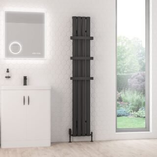 Eastbrook Kelmscott Aluminium Designer Radiator - Matt Anthracite - Image 15