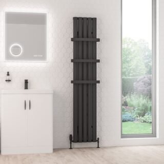 Eastbrook Kelmscott Aluminium Designer Radiator - Matt Anthracite - Image 16