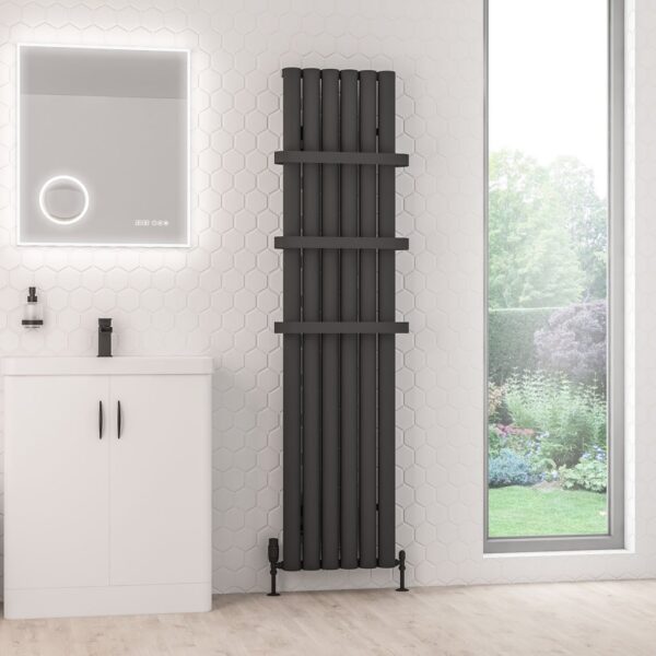 Eastbrook Kelmscott Aluminium Designer Radiator - Matt Anthracite - Image 17