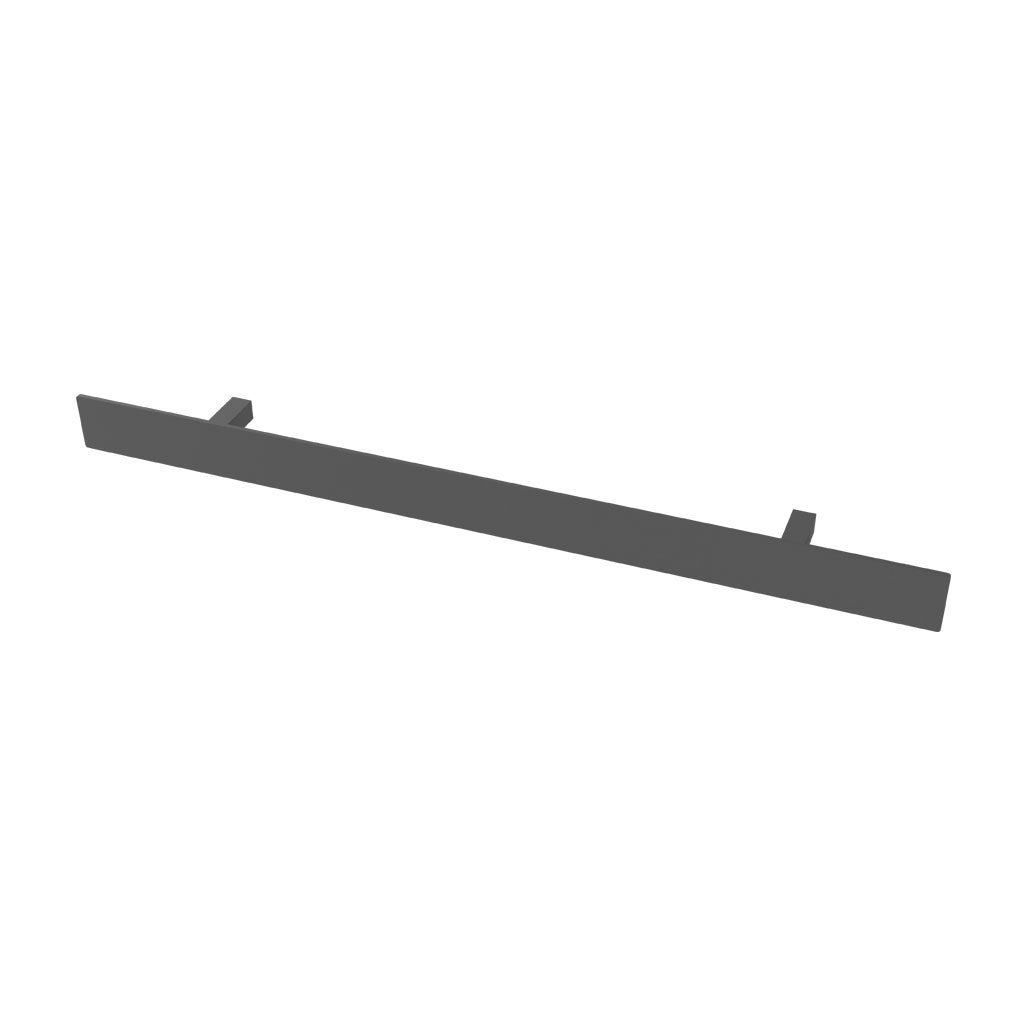 Eastbrook Malmesbury Flat Style Towel Hanger – Matt Anthracite - 565mm