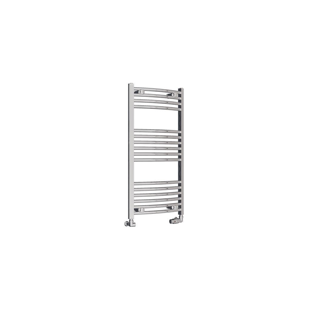 Eastbrook Wingrave Curved Heated Towel Rail – Chrome - 1000mm x 500mm