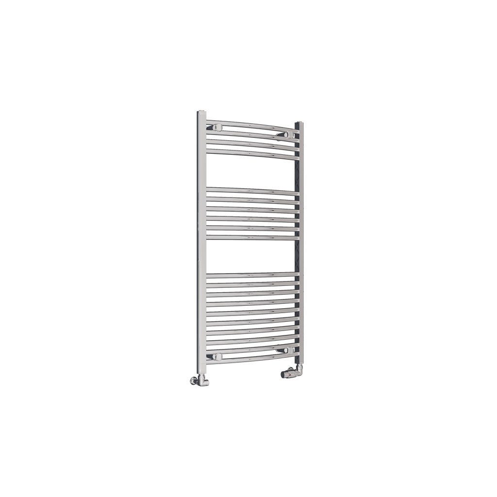 Eastbrook Wingrave Curved Heated Towel Rail – Chrome - 1200mm x 600mm