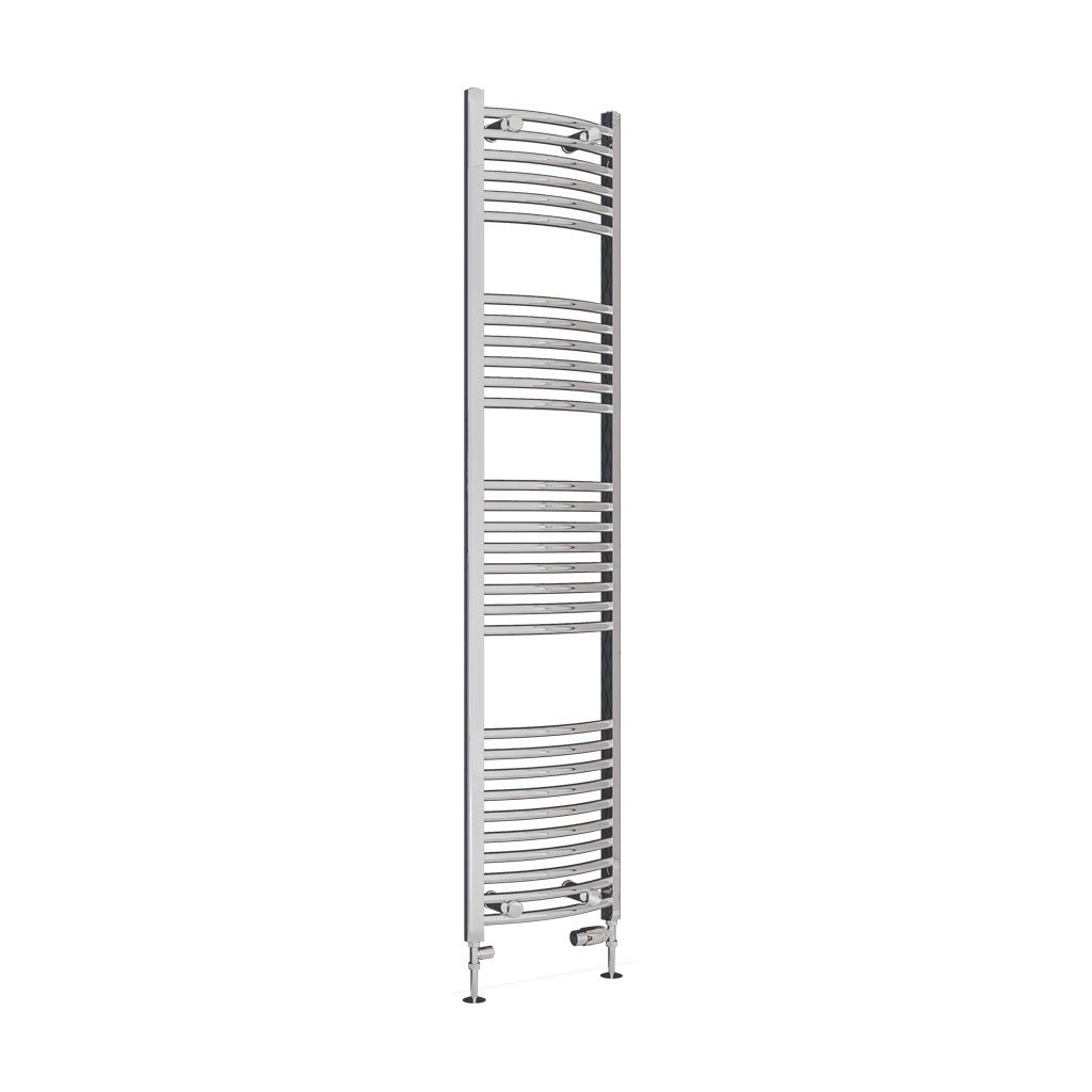 Eastbrook Wingrave Curved Heated Towel Rail – Chrome - 1800mm x 400mm