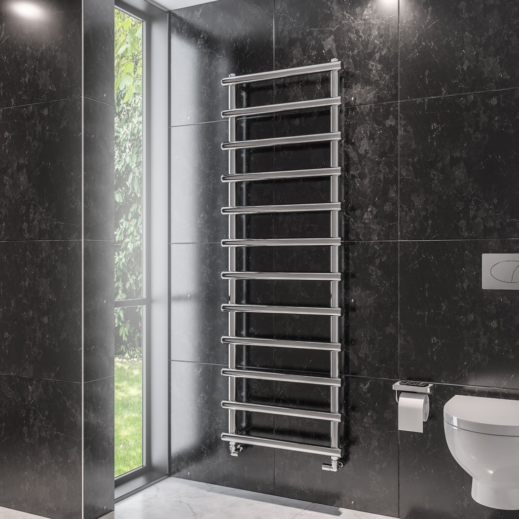Eastbrook Marlow Designer Heated Towel Rail – Chrome - 1750mm x 600mm
